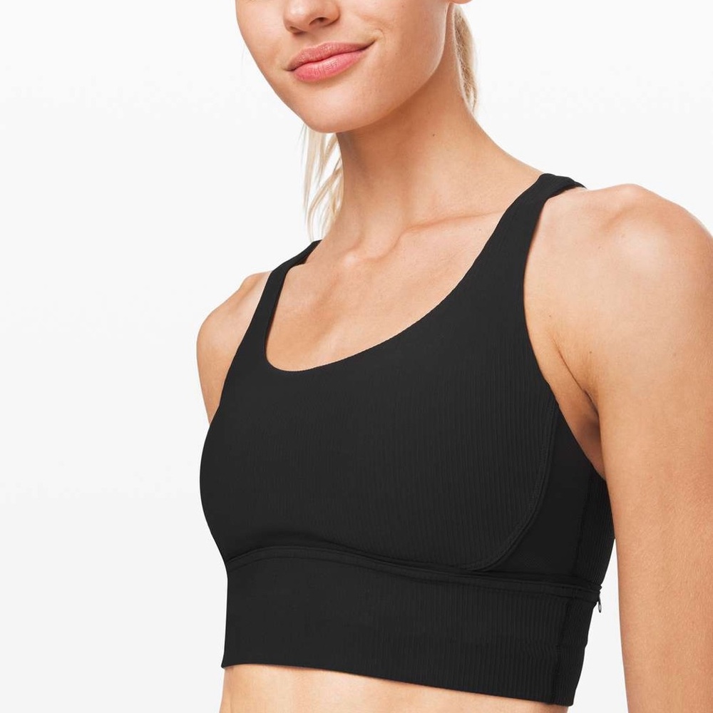 Lululemon Energy Bra Long Line Ribbed Texture